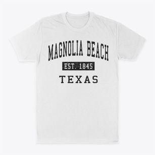 Magnolia Beach Texas Classic Established Classic Dad T-Shirt