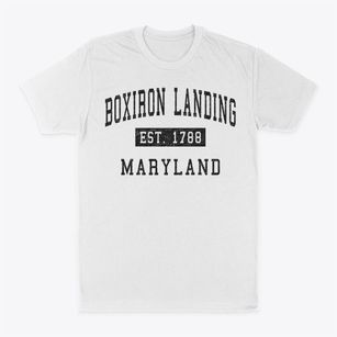 Boxiron Landing Maryland Classic Established Classic Dad T-Shirt
