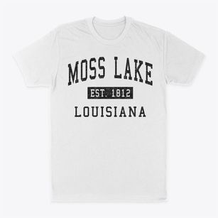 Moss Lake Louisiana Classic Established Classic Dad T-Shirt