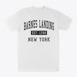 Barnes Landing New York Classic Established Classic Dad T-Shirt
