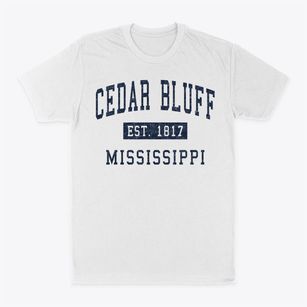 Cedar Bluff Mississippi Classic Established Classic Dad T-Shirt