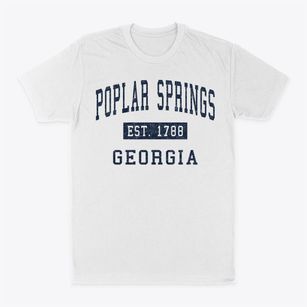 Poplar Springs Georgia Classic Established Classic Dad T-Shirt