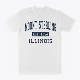Mount Sterling Illinois Classic Established Classic Dad T-Shirt
