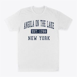 Angola On The Lake New York Classic Established Classic Dad T-Shirt