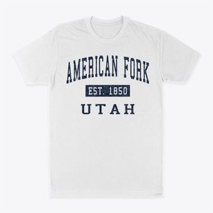 American Fork Utah Classic Established Classic Dad T-Shirt