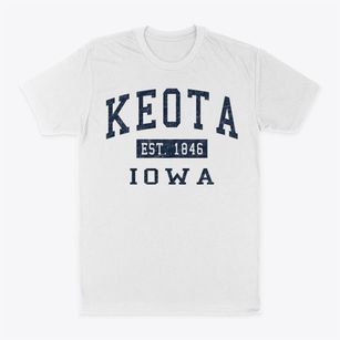 Keota Iowa Classic Established Classic Dad T-Shirt