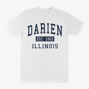 Darien Illinois Classic Established Classic Dad T-Shirt