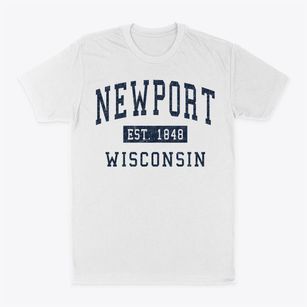 Newport Wisconsin Classic Established Classic Dad T-Shirt