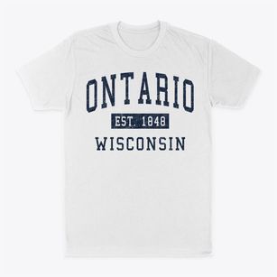 Ontario Wisconsin Classic Established Classic Dad T-Shirt