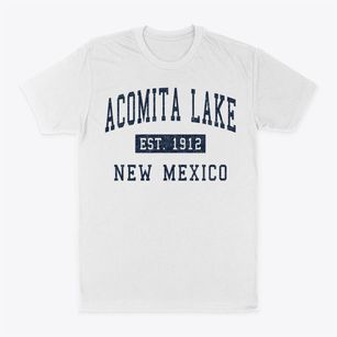 Acomita Lake New Mexico Classic Established Classic Dad T-Shirt