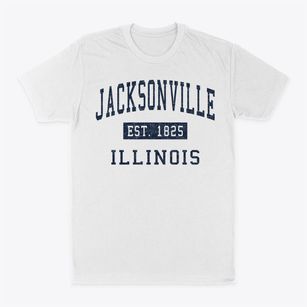 Jacksonville Illinois Classic Established Classic Dad T-Shirt