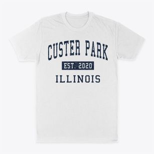 Custer Park Illinois Classic Established Classic Dad T-Shirt