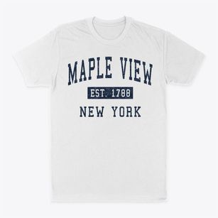 Maple View New York Classic Established Classic Dad T-Shirt
