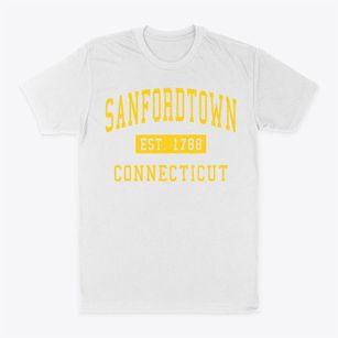 Sanfordtown Connecticut Classic Established Classic Dad T-Shirt