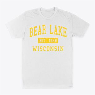 Bear Lake Wisconsin Classic Established Classic Dad T-Shirt