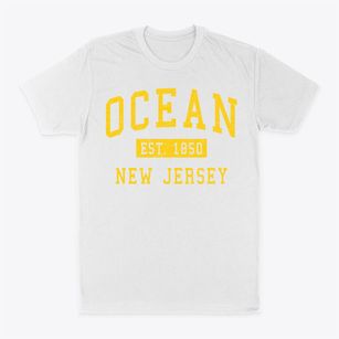 Ocean New Jersey Classic Established Classic Dad T-Shirt