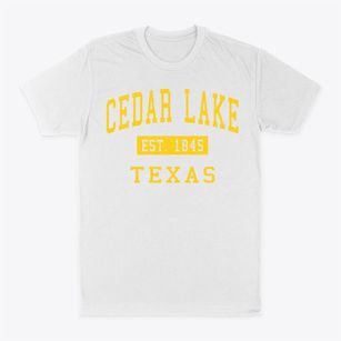 Cedar Lake Texas Classic Established Classic Dad T-Shirt