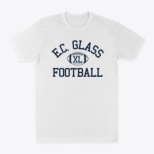 E.c. Glass High School Classic Football Classic Dad T-Shirt