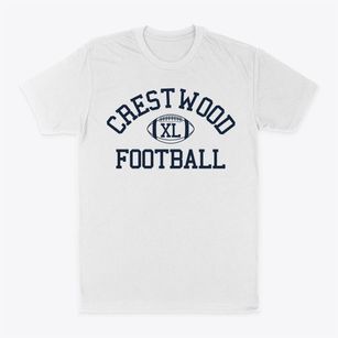 Crestwood Country Day School Classic Football Classic Dad T-Shirt