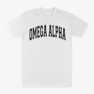 Omega Alpha Academy School Varsity Arch Classic Dad T-Shirt