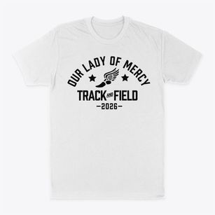 Our Lady Of Mercy School Track and Field Classic Dad T-Shirt