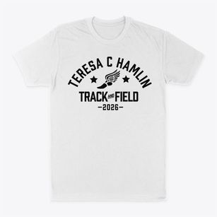 Teresa C Hamlin Elementary School Track and Field Classic Dad T-Shirt