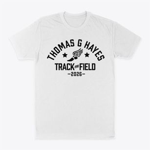 Thomas G Hayes Elementary School Track and Field Classic Dad T-Shirt