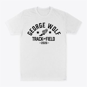 George Wolf Elementary School Track and Field Classic Dad T-Shirt