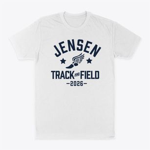 Jensen Middle School Track and Field Classic Dad T-Shirt