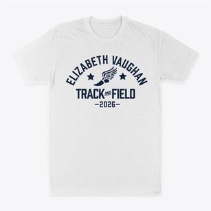 Elizabeth Vaughan Elementary School Track and Field Classic Dad T-Shirt