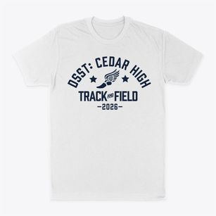Dsst: Cedar High School Track and Field Classic Dad T-Shirt