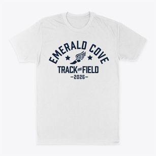 Emerald Cove Middle School Track and Field Classic Dad T-Shirt