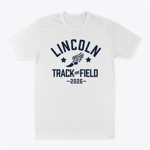 Lincoln Elementary School Track and Field Classic Dad T-Shirt