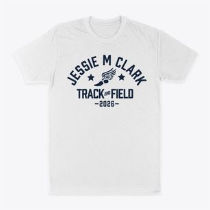 Jessie M Clark Middle School Track and Field Classic Dad T-Shirt