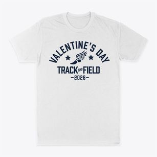 Valentine's Day Track and Field Classic Dad T-Shirt