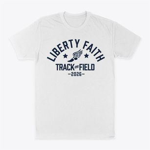 Liberty Faith Christian Academy Track and Field Classic Dad T-Shirt