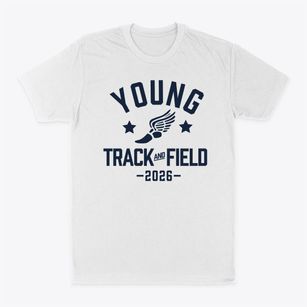Young Elementary School Track and Field Classic Dad T-Shirt