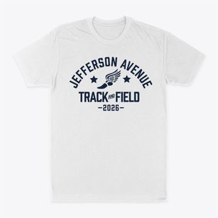 Jefferson Avenue Elementary School Track and Field Classic Dad T-Shirt