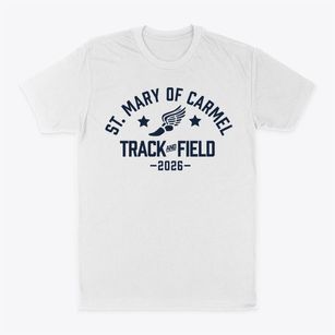 Saint Mary Of Carmel School Track and Field Classic Dad T-Shirt