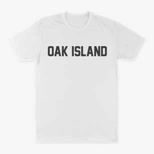 Oak Island Texas Classic Block Classic Dad T-Shirt