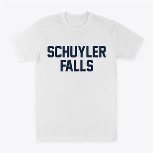 Schuyler Falls New York Classic Block Classic Dad T-Shirt