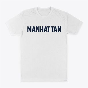 Manhattan New York Classic Block Classic Dad T-Shirt