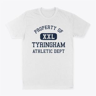 Tyringham Massachusetts Athletic Dept Classic Dad T-Shirt