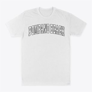 Pompano Beach Florida Trendy Block Classic Dad T-Shirt