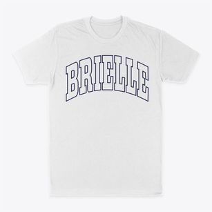 Brielle New Jersey Trendy Block Classic Dad T-Shirt