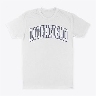 Litchfield Maine Trendy Block Classic Dad T-Shirt