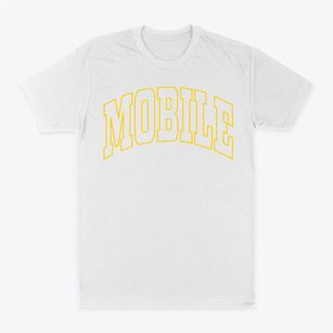 Mobile Alabama Trendy Block Classic Dad T-Shirt