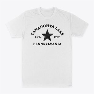 Canadohta Lake Pennsylvania Star Classic Dad T-Shirt