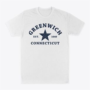 Greenwich Connecticut Star Classic Dad T-Shirt
