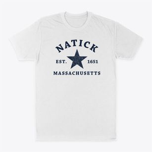 Natick Massachusetts Star Classic Dad T-Shirt